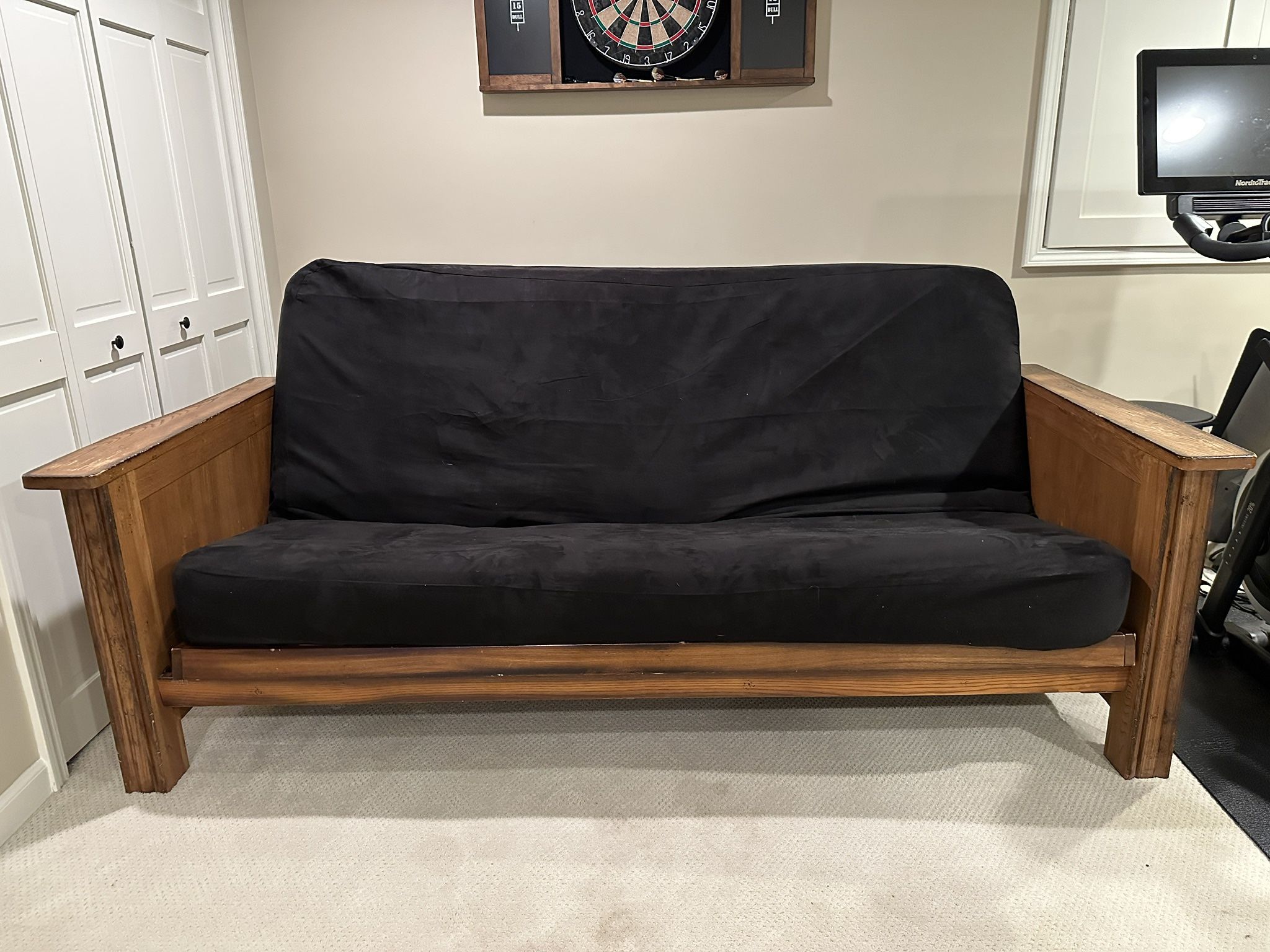 Futon, Solid Wood Frame