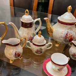 Russian Tea Set For 12 People antique Thumbnail