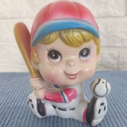1980's Baseball Boy Savings Bank  