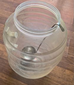 Juice jug with spoon