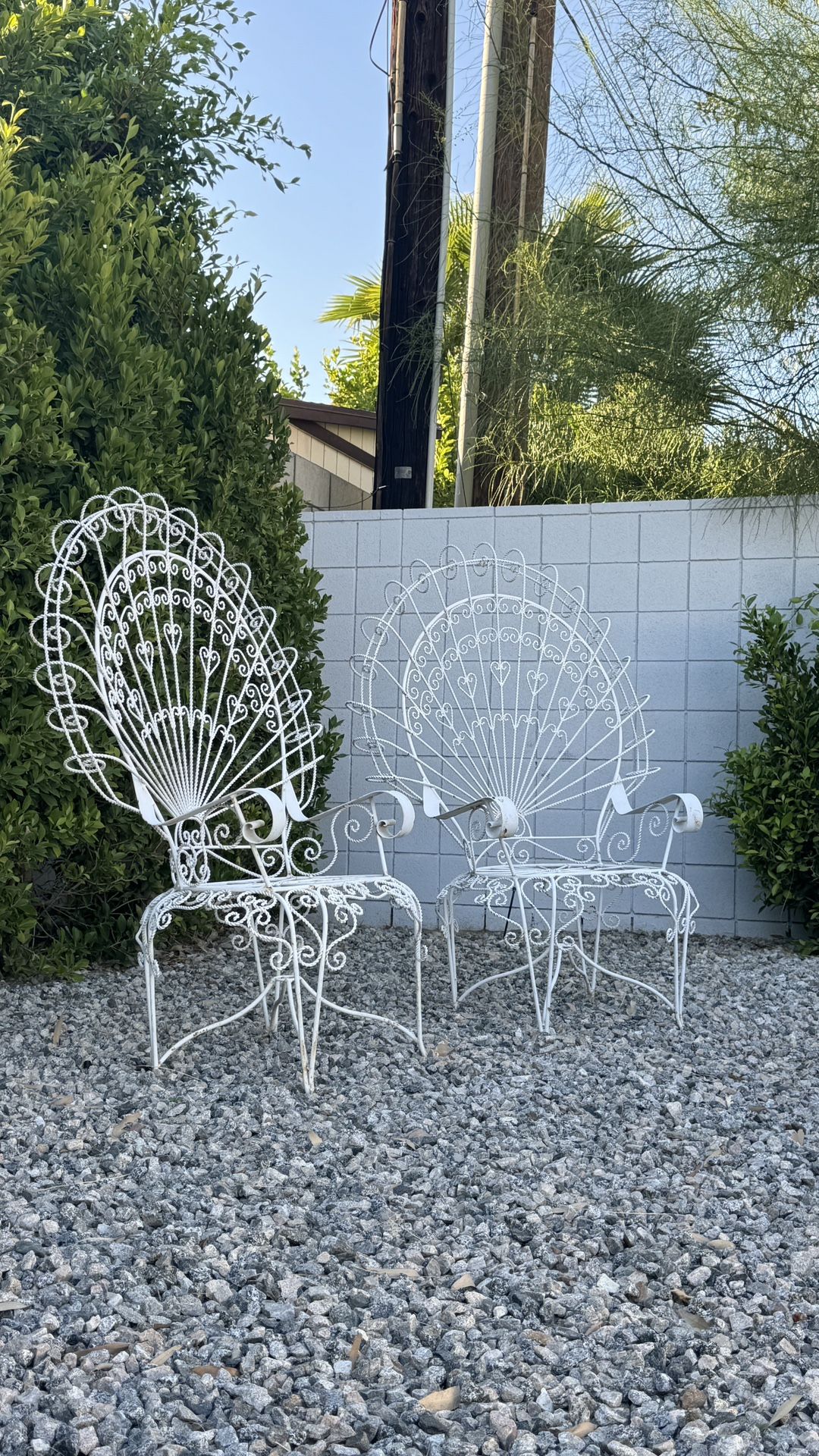 Iron Peacock Chairs