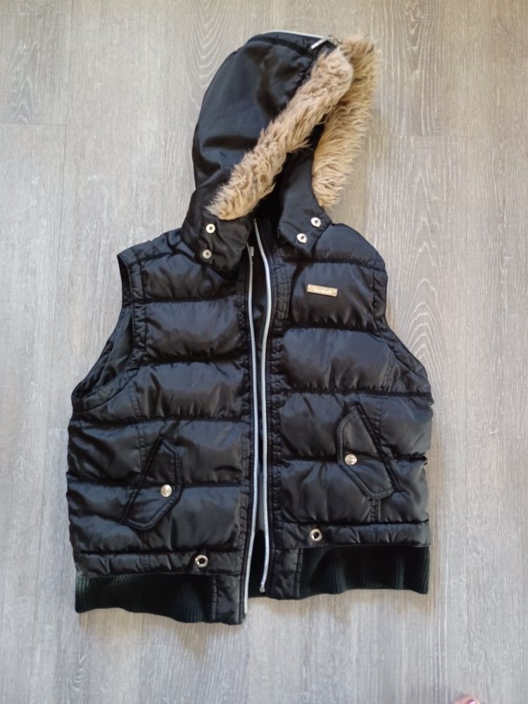Parka Style Vest Jacket