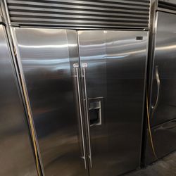 48" SUB ZERO BUILT IN STAINLESS STEEL REFRIGERATOR