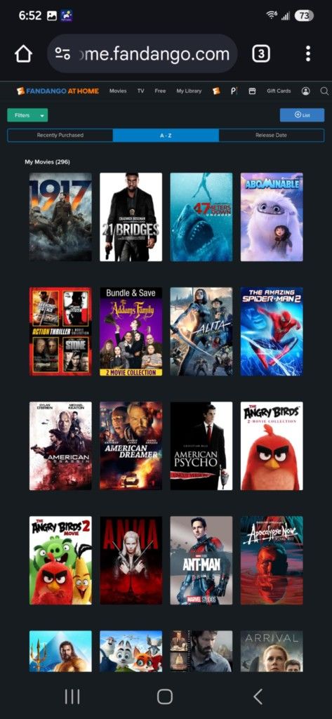VUDU (FANDANGO AT HOME) 300+ Movies!!!