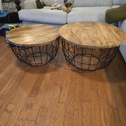 Pair of Bed Bath & Beyond Nesting Tables