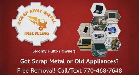 Free appliance and scrap metal removal