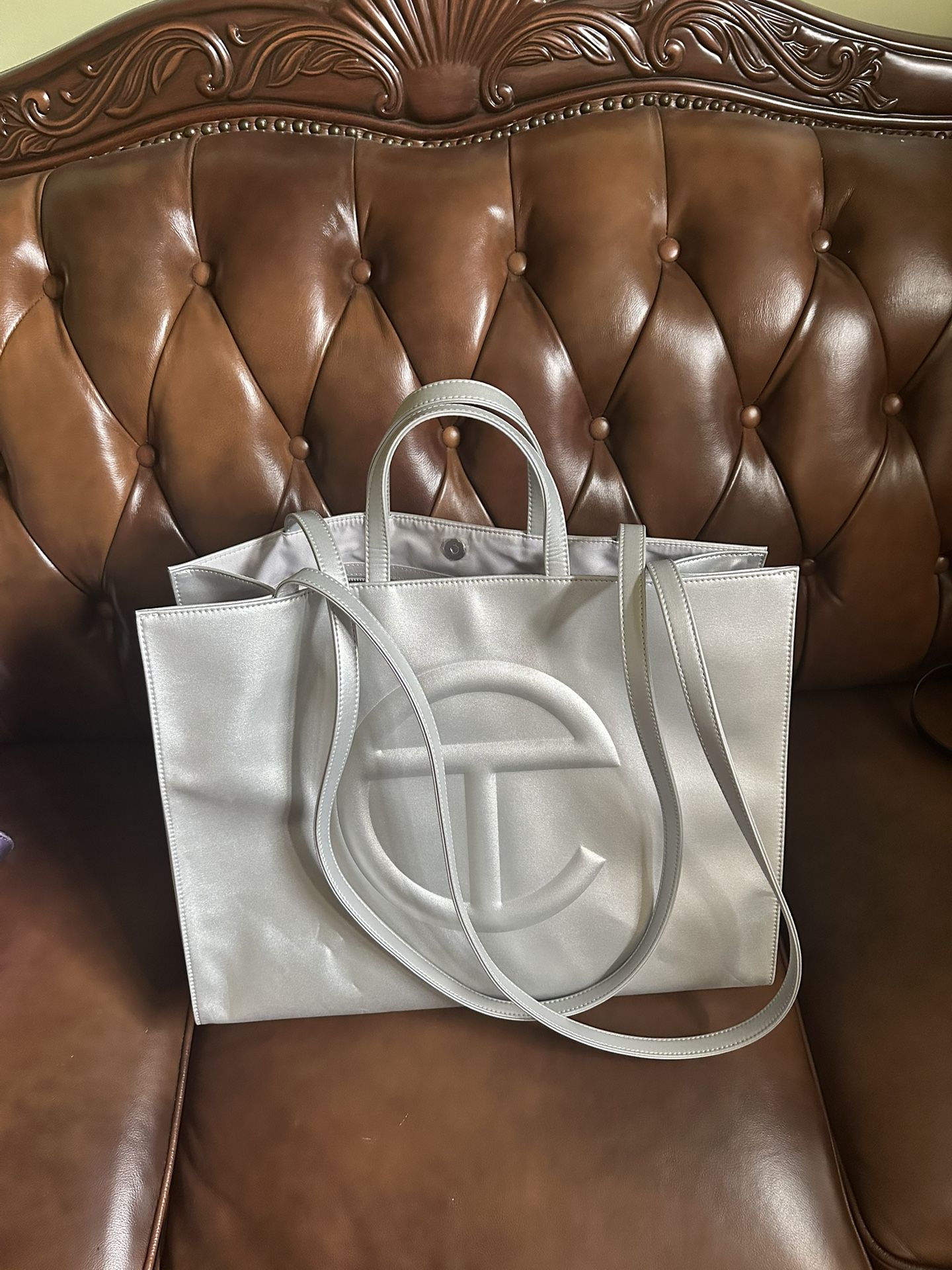 Large Silver Telfar