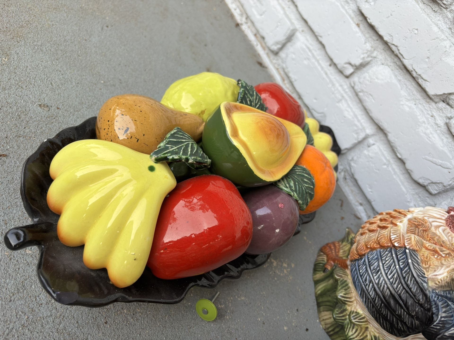 Vintage Fruit Bowl Decoration