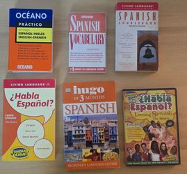 Spanish Language Learning Books and DVD Bundle