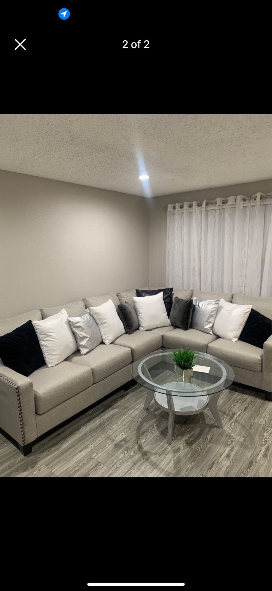 Sectional Light Grey