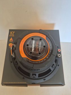 MEMPHIS ( 1 ) 10 INCH 2 OR 4 OHM SELECTABLE VOICE COIL CAR SUBWOOFER 600 WATTS