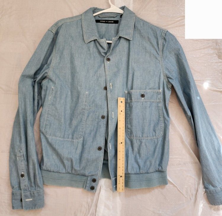 UNIQLO LEMAIRE Denim Shirt Jacket M Size for Men Travel Outdoor School Youth Adult