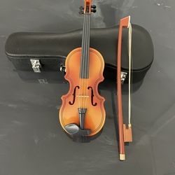 Mini violin with case
