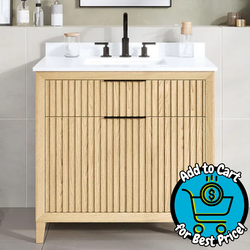Origin 21 Tindall 36 in Natural Undermount Single Sink Bathroom Vanity