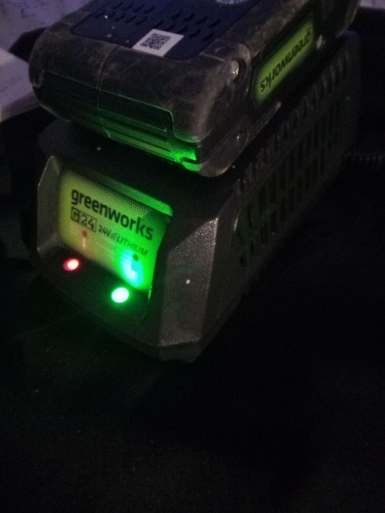 Green works 24V Lithium Battery And Charger 