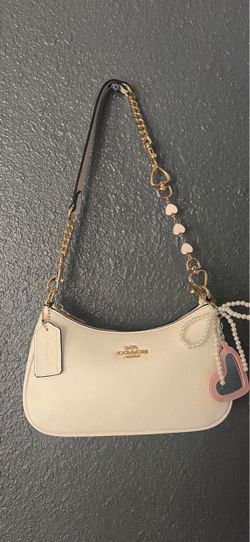 Coach White Leather Shoulder Bag