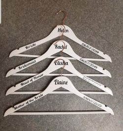 Personalized Wedding Day Hangers