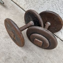 15LB And 25LB Dumbbells 