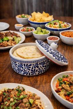 Talavera tortilla warmer
