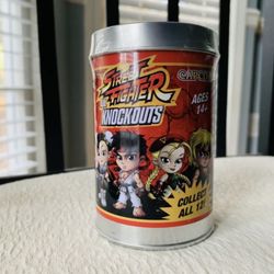 NEW STREET FIGHTER LIL KNOCKOUTS M BISON VINYL FIGURE CAPCOM TIN CRYPTOZOIC.