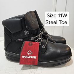 Wolverine Steel Toe Work Boots Size 11w