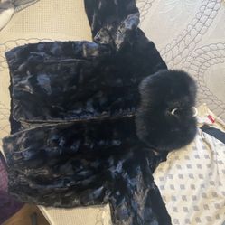100% Mink Coat Fur