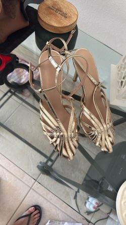 Women’s Gold Sandal  Pumps Size 8