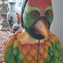 life-Size bird men sculpture by Sergio Bustamante 