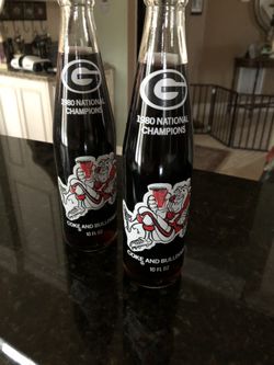 2 -1980 UGA championships coke bottles