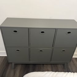 Grey Storage Locker Dresser