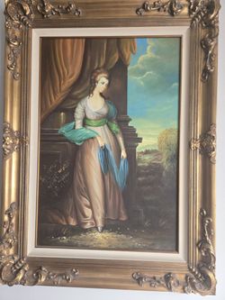 Beautiful Victorian 19th Century Oil Painting
