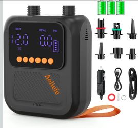 Portable Rechargeable Electric SUP Paddle Board Pump, Intelligent Dual Stage Inflation&Deflation