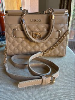 bebe Alex Quilted Top-Handle Satchel.