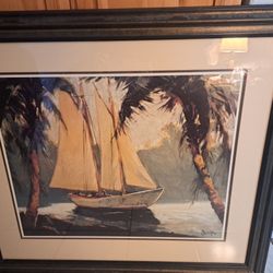 " Sailboat, Santa Barbara "  By Frederick Alexander Pawla