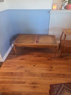 Vintage Coffe Table And Side Table