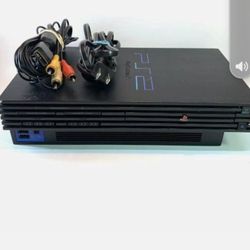 Ps2 Fat Console With Cables