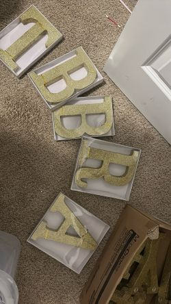 $25 Box of 8 Inch Large Glitter Letters