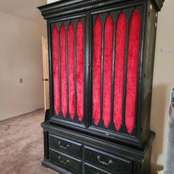 Vintage Armoire Red/Black