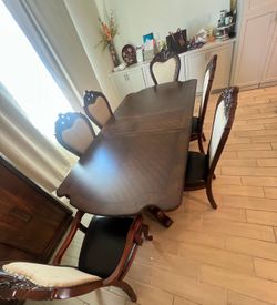 Brown Wood Dining/Kitchen Set 🍽️Same Day Delivery 🚚