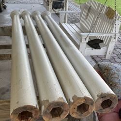 Set Of Wooden Columns