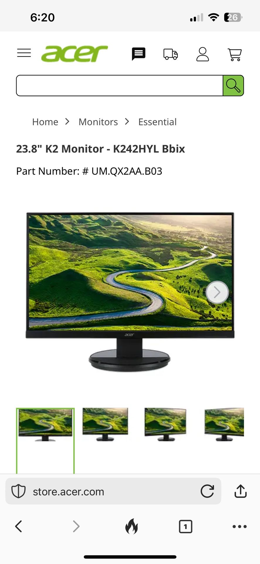 It’s Available-Acer 24” Monitor-New In Box