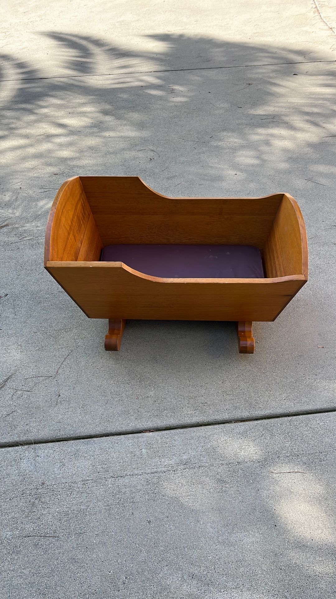 Solid Mahogany Baby Cradle