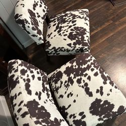 Cow Print Chairs 