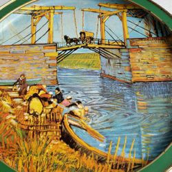 Vtg Van Gogh Lithograph 
Sunshine Biscuit Tin Box  

