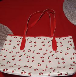 Cherry Tote Plastic material