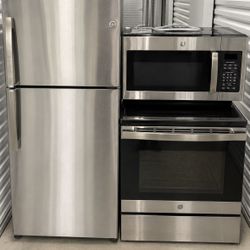 Combo  GE  Stove , fridge  And Microwave 30 Inch . Price Including Delivery