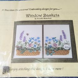Window Baskets Brazilian Embroidery Designs 
