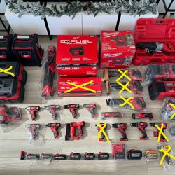 Milwaukee Tools (check Description For Model Numbers And Prices)