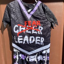 Halloween Zombie Fear Cheerleader Costume S