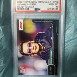 2022 Topps Now Formula 1 George Russell Road To 2022 #P06 PSA 10